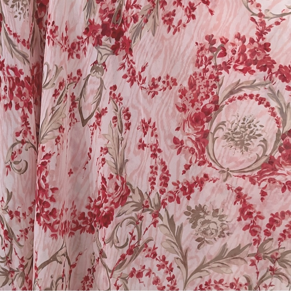 🌸3/$25 Gilligan & O’Malley Pink & Red Floral Babydoll Chemise Nightgown, Size S - Picture 6 of 11